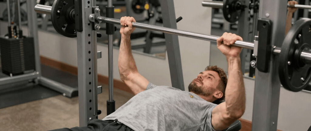 Latihan Dada Dengan Smith Machine-BinaOtot