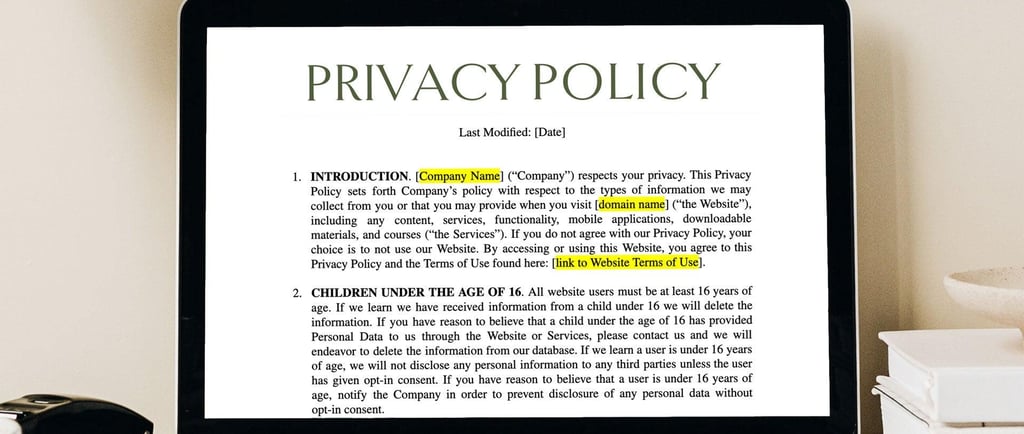 do you need a privacy policy to sell digital products