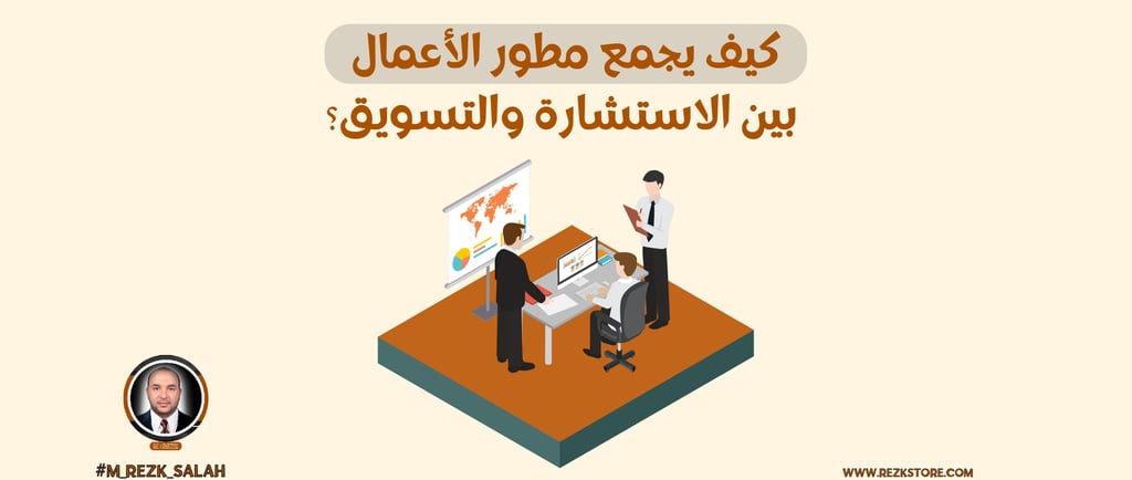 كيف يجمع مطور الأعمال بين الاستشارة والتسويق؟