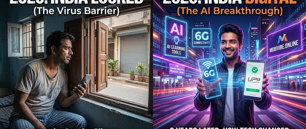 Mobivibe.online remembering lockdown 2020 India tech evolution 2026 UPI AI 6G