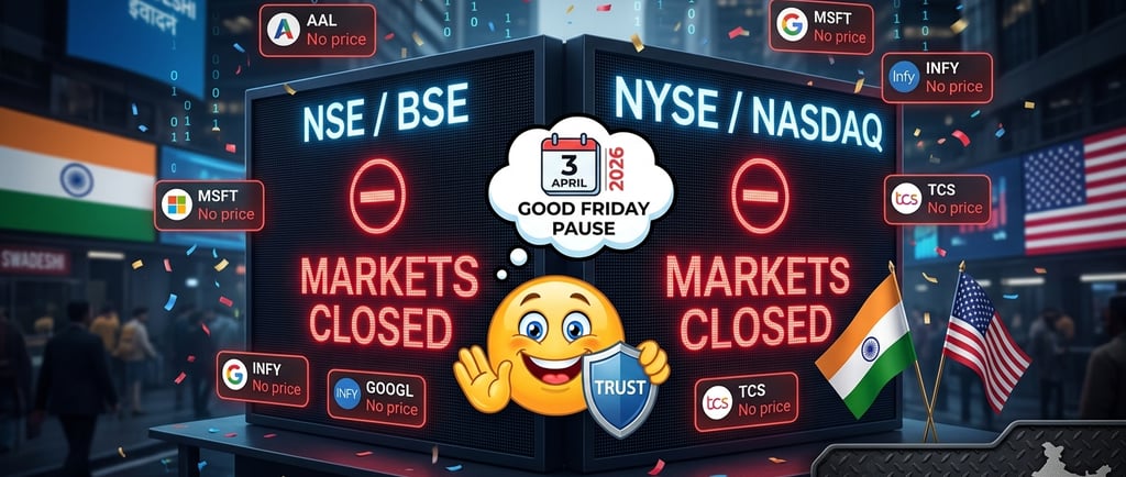 Share Market Holiday Today: Why NSE, BSE, and US Markets are Closed?