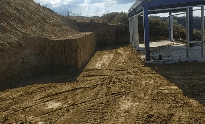 Outdoor area under landscaping at a residential property