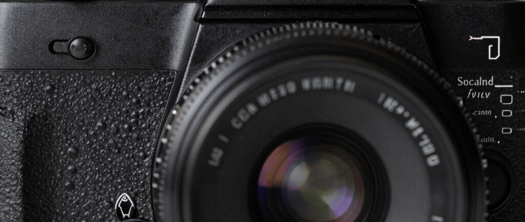 black and red dslr camera