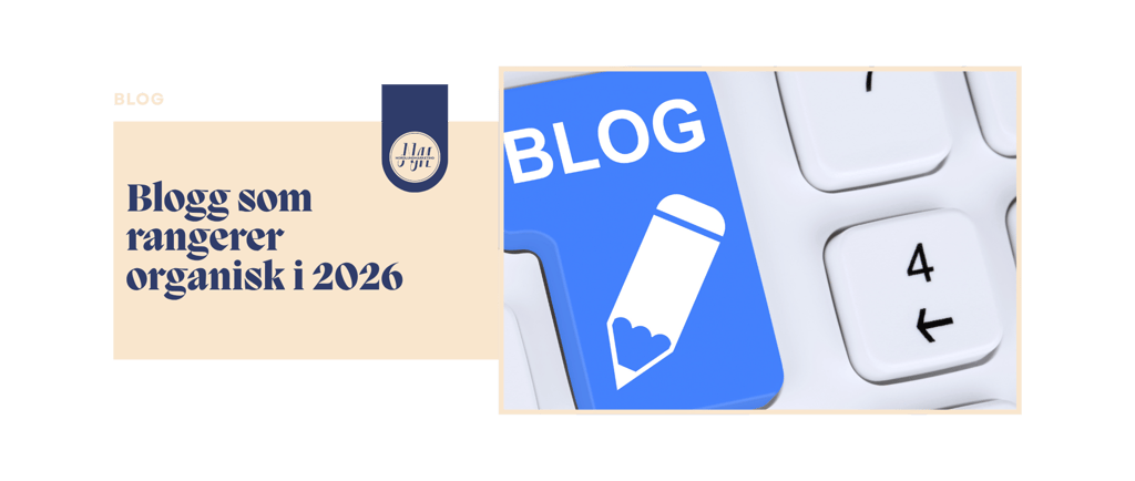 A blue blog key on a white keyboard representing organic blog ranking and SEO strategies in 2026.