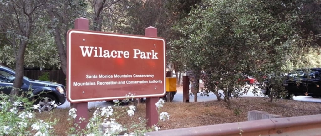 Wilacre Park trailhead parking lot at 3431 Fryman Road in Studio City