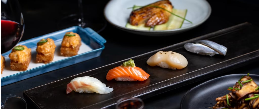 Sushi counter at Michelin-starred Asanebo on Ventura Boulevard in Studio City