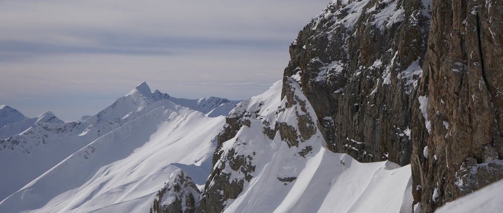 Paysage immaculé et vue sur le dent des 3 Évêchés 