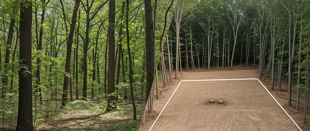 Small Lot Clearing for Your North Georgia Cabin: Before and After