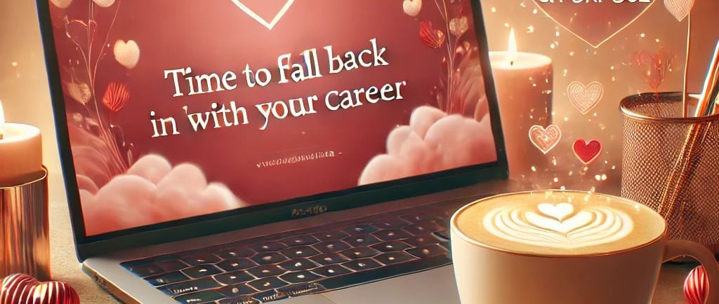 a laptop computer with a cup of coffee and a cup of coffee