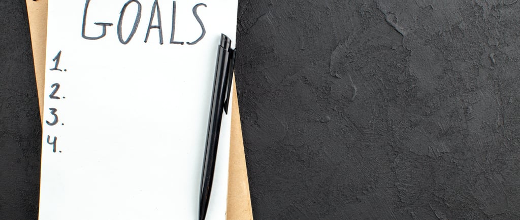 goal setting sheet