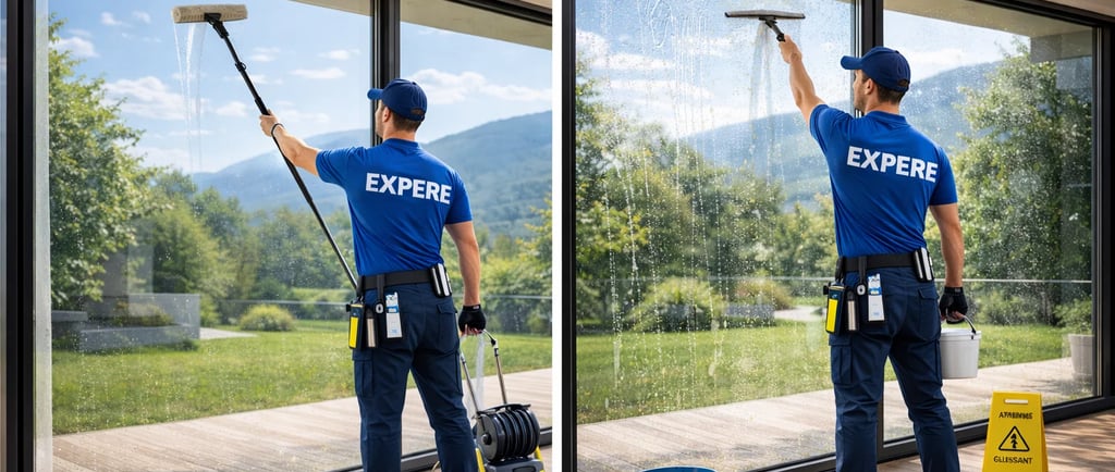 Différence entre nettoyage de vitres à l’eau pure et méthode traditionnelle dans le Pays de Gex