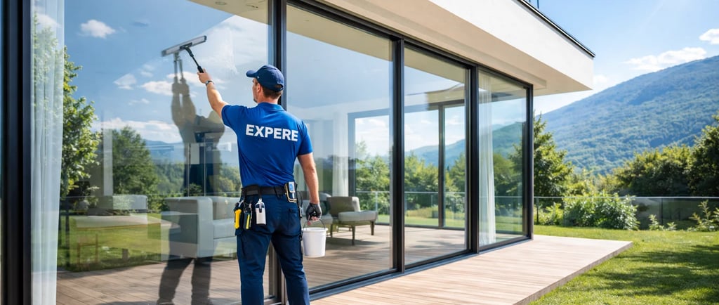 Nettoyage professionnel de vitres de maison dans le Pays de Gex