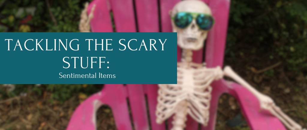 Skeleton wearing sunglasses sitting in lounge chairhair