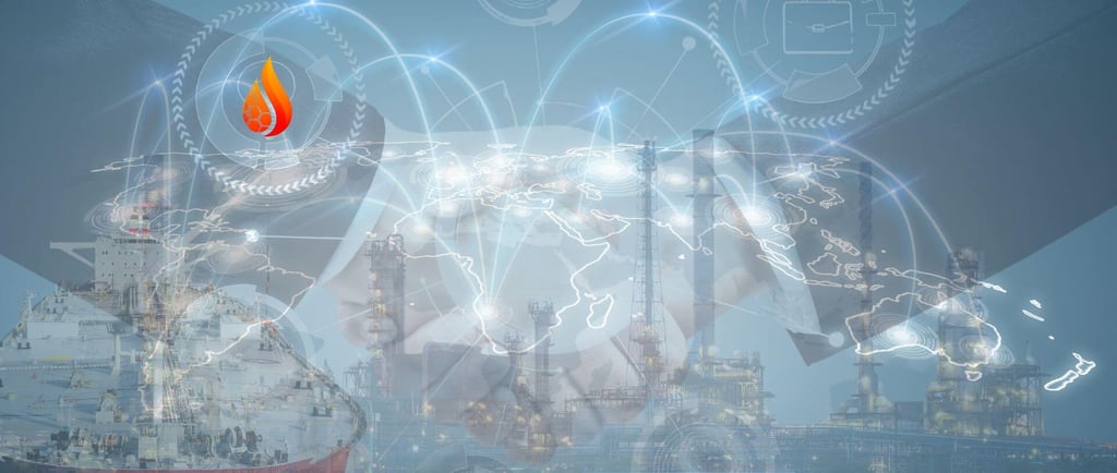 World Fuel Trading Illustration Image