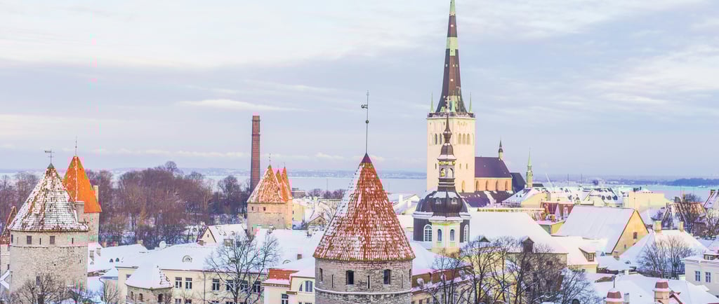 Tallinn sous la neige