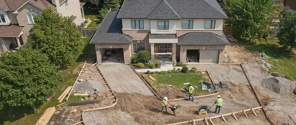 construction crew grading and compacting soil before a concrete pour in Apopka, Fl
