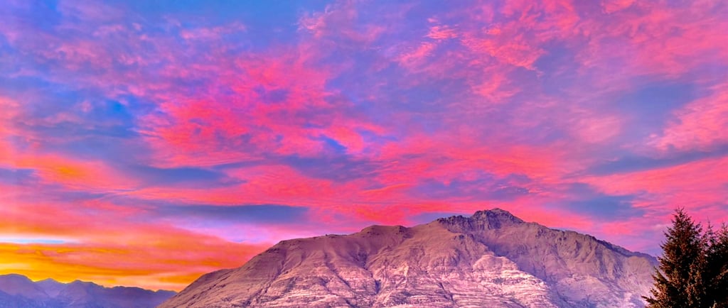 Vibrant Sunrise of Cecil's Peak