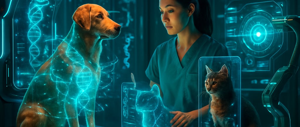 a researcher studying dog and cat DNA.