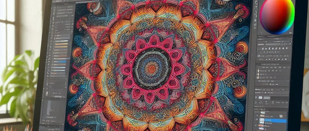 A symmetrical graphics drawing