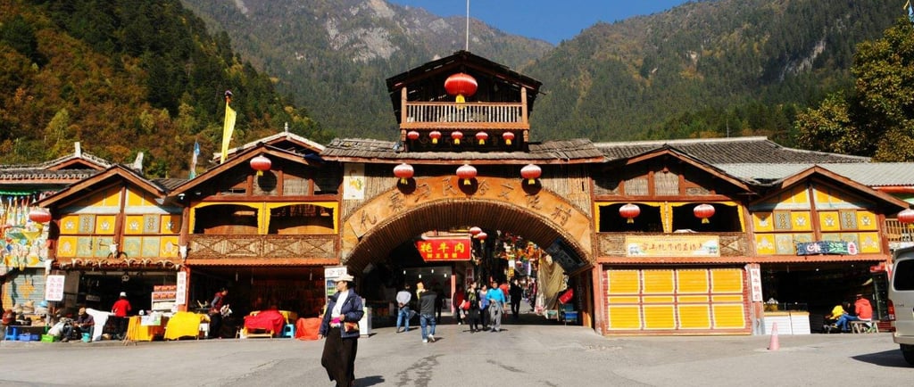 Jiuzhaigou village