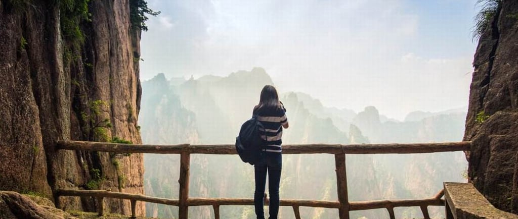 yellow mountain china trekking