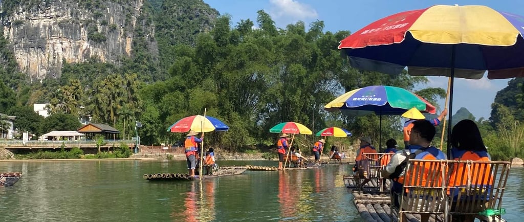 yulong river bamboo rafting