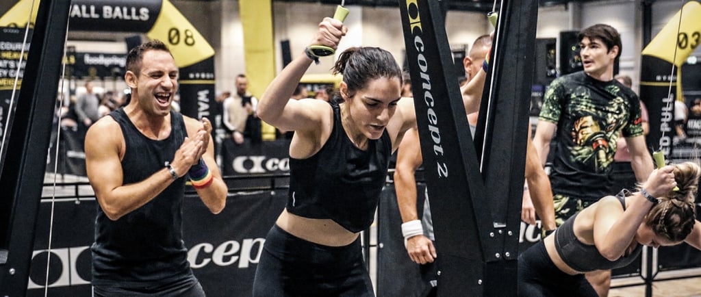 hyrox femme sur skierg