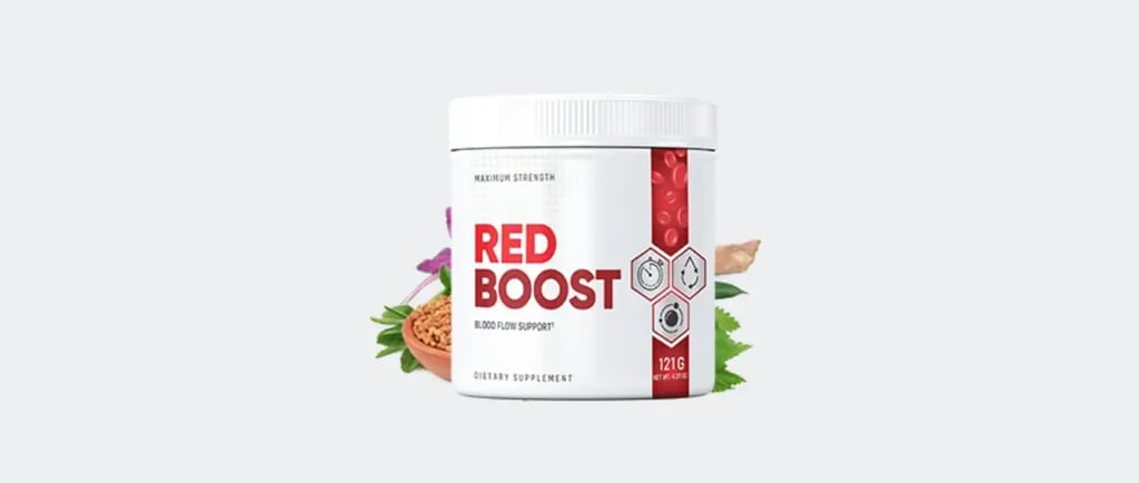 alt="Red Boost Maximum Strength Blood Flow Support Dietary Supplement"