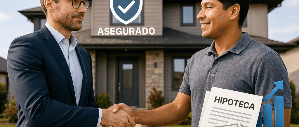 personas con un apretón de manos simbolizando transparencia en préstamos sobre hipoteca en Colombia.