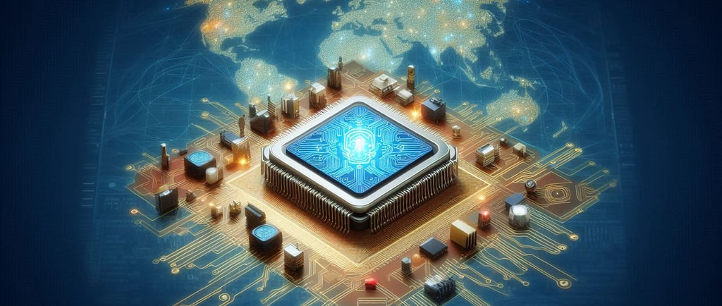 a computer generated image of a computer processor