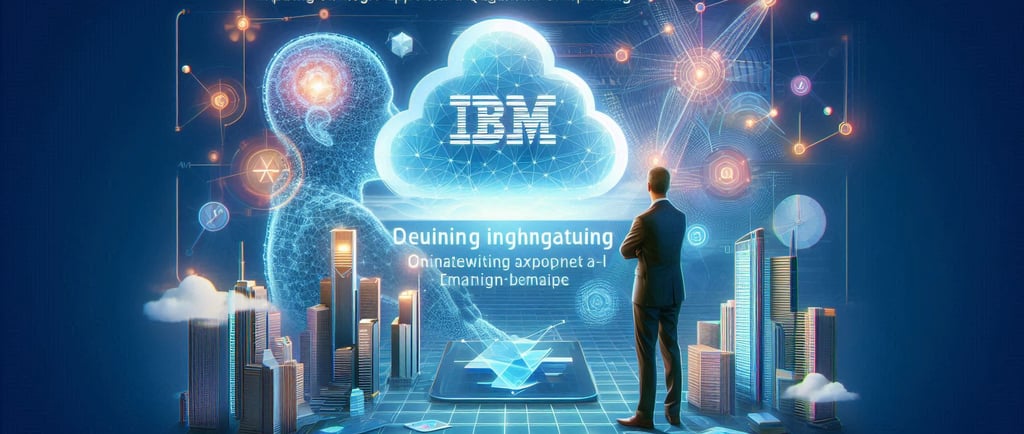 This is an AI generated image about the thoughts of IBM