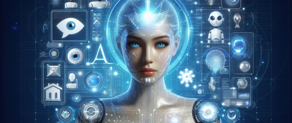 an image of the rise of everything AI apps that challenge traditional internet search with AI powered digital assistants