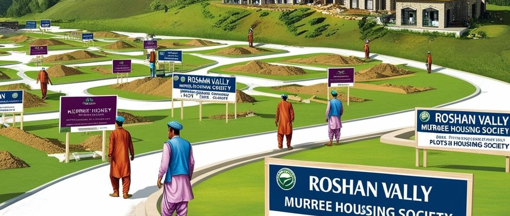 a group of people walking down a road