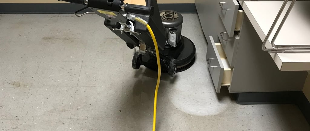 "Tile Stripping in Daytona Beach, FL by TEC Floor Services."