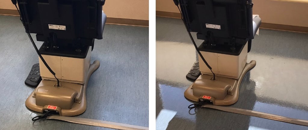 "Commercial floor waxing in Ormond Beach by TEC Floor Services."