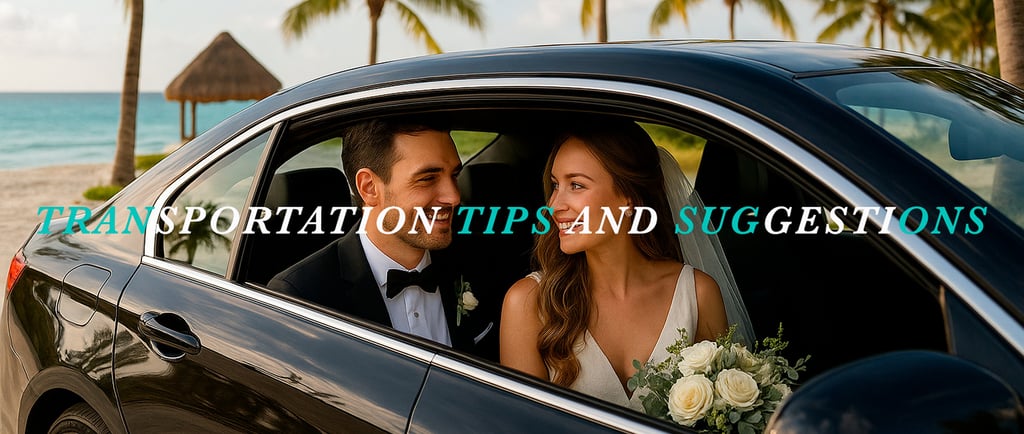 Transporation Tips and Suggestions Wedding Riviera maya