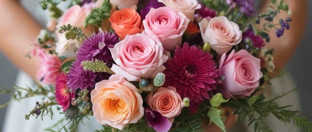 what flowers women like - a mixed flower bouquet