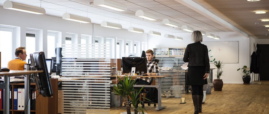 éclairage professionnel pour mobilier de bureau