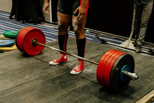 a athlete in the gym