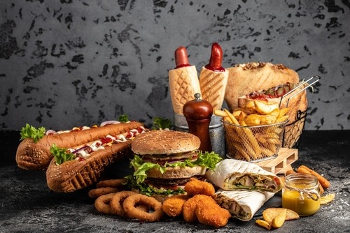 processed foods on a table