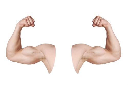 a man's arm and arm muscles showing the muscles