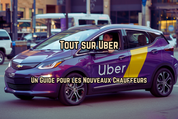 Tout sur Uber: Un guide pour les nouveaux chauffeurs  svec un chauffeur Uber dans sa voiture