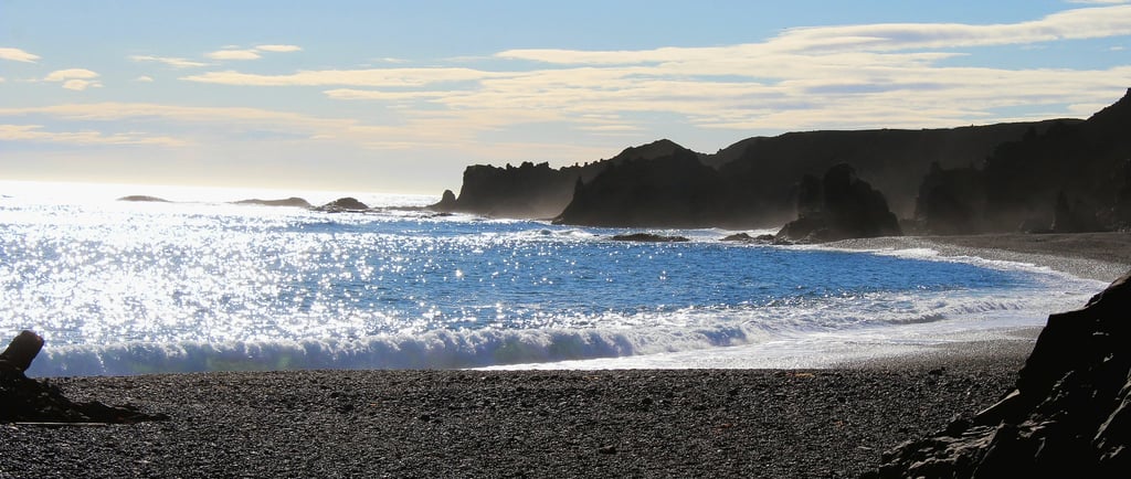 Iceland black beach