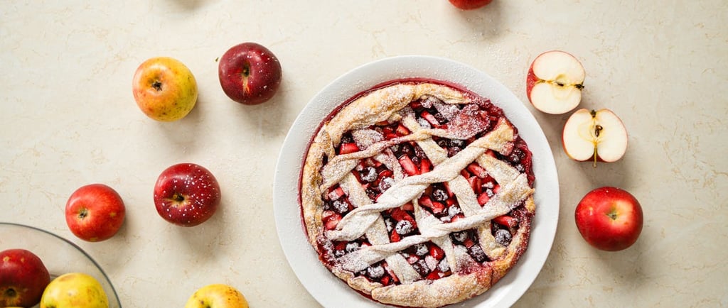Torta - de - Maçã - Holandesa - com - Crosta - Crocante - e - Canela