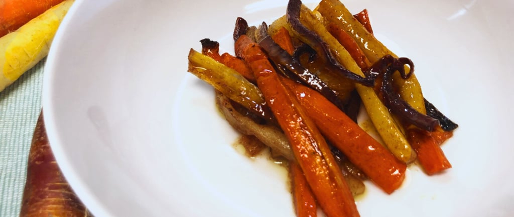 glazed carrots of honey and butter and spices