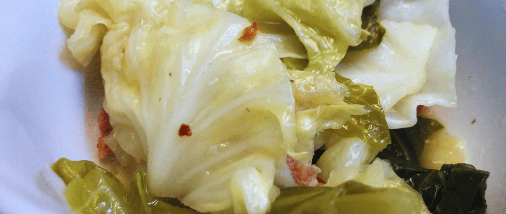 cabbage braised in broth
