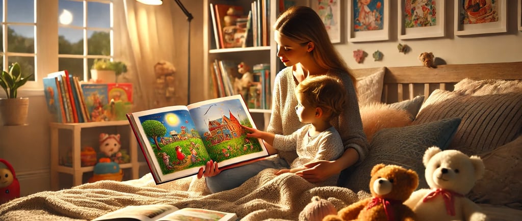 Lecture du soir en famille