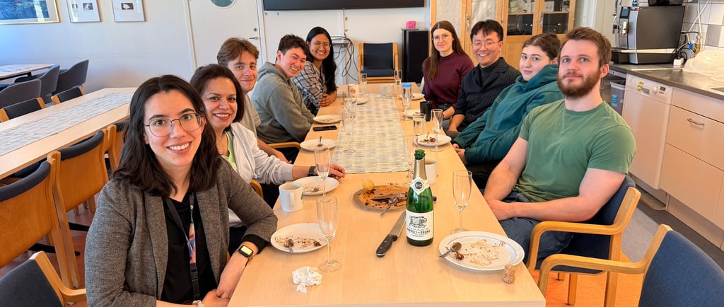 The Cell Wall Dynamics team at Umeå University, celebrating the new grant. 