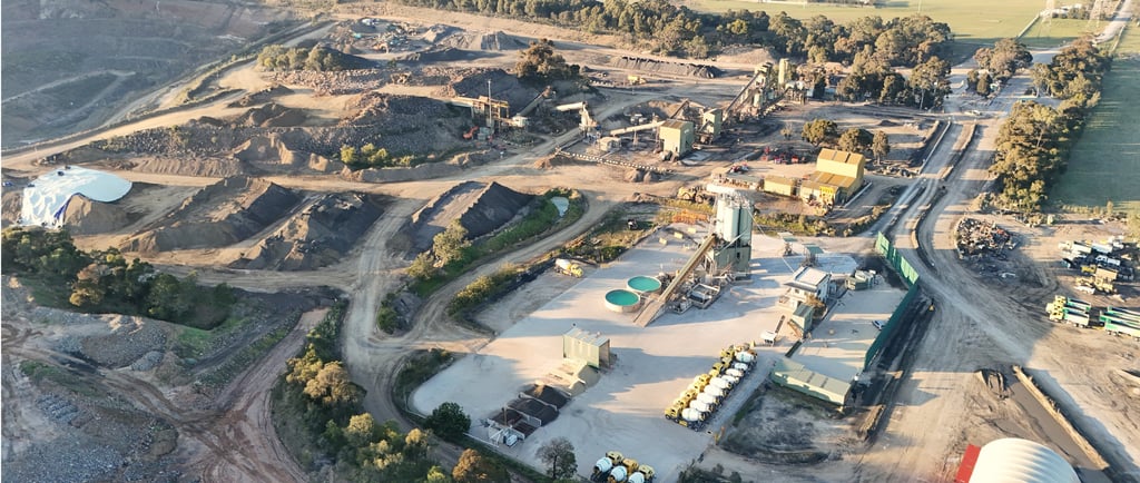 Quarrying Operations Drone Progress Recordinging