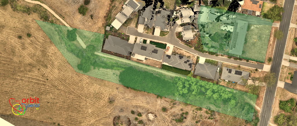 land survey and lot demarcation using drone 